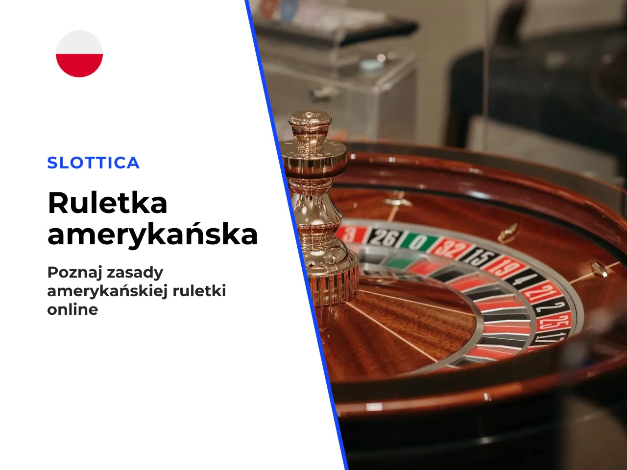 Ruletka amerykańska. American roulette zawiera **38 kieszeni**: numery 1–36, zero (0) i dodatkowe podwójne zero (00). Przy 38 polach i wypłacie 35:1 średni zwrot spada do 36/38 ≈ 94,7%, co oznacza prz