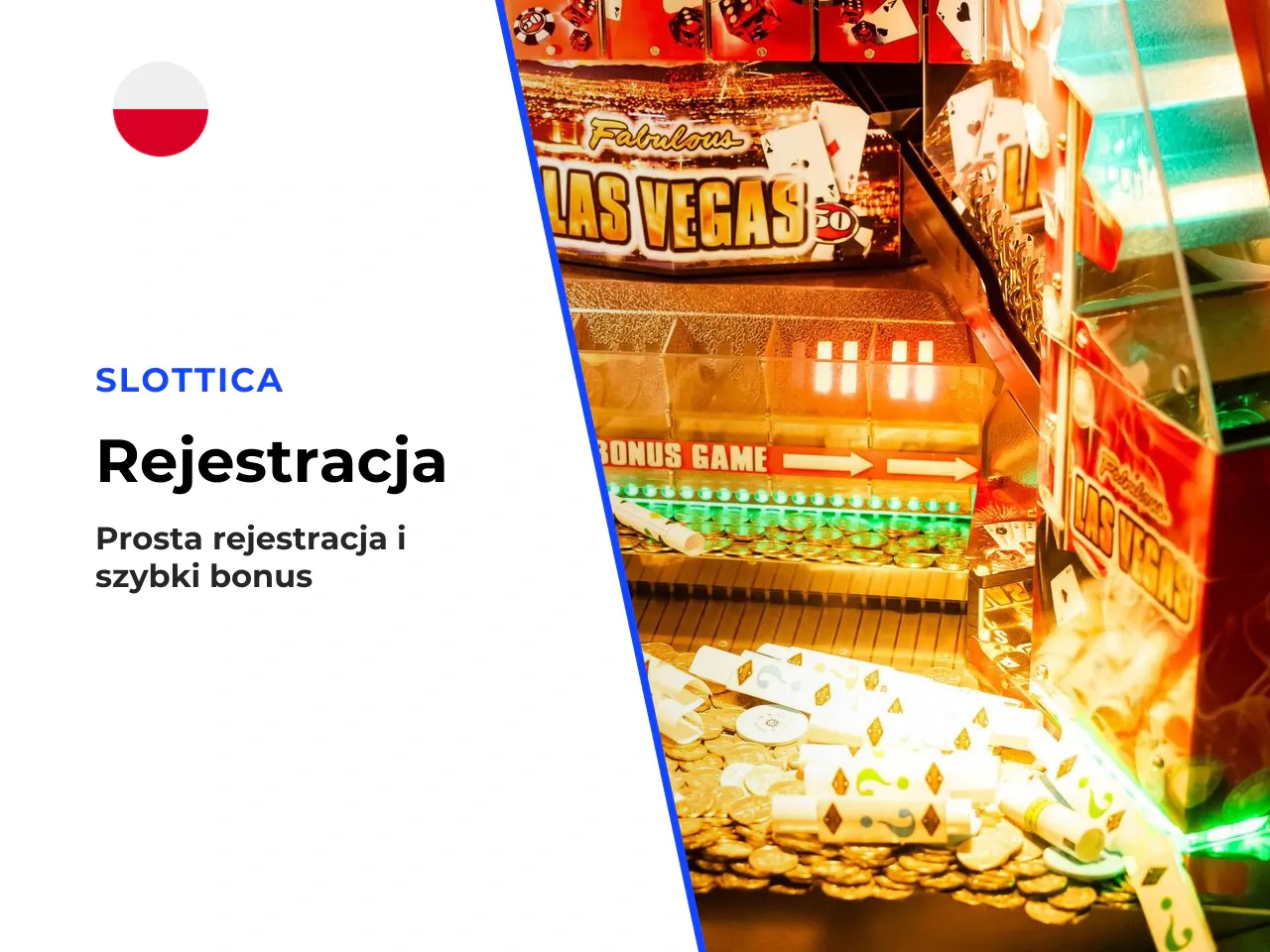 1. Rejestracja darmowego konta Slottica z poprawnymi danymi osoby pełnoletniej (18+). 2. Weryfikacja danych za pomocą kodu SMS oraz linku potwierdzającego na poczcie e-mail. 3. Wybór jednego z 12 wari