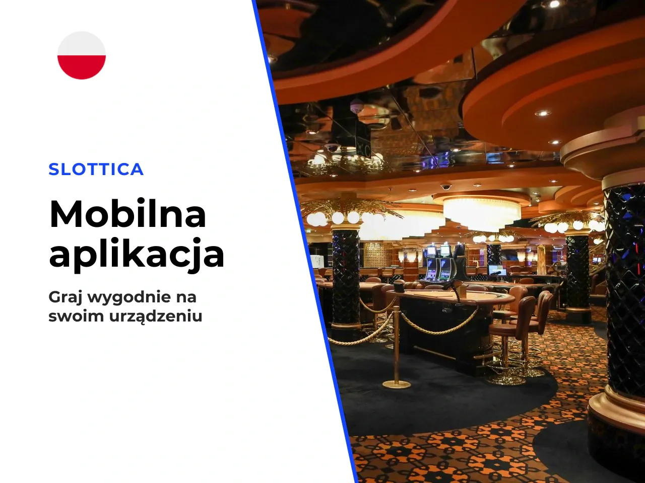 Strona mobilna czy aplikacja. Oprócz wersji przeglądarkowej, Slottica oferuje **darmową aplikację mobilną** na systemy **Android** (plik APK do pobrania ze strony kasyna) oraz **iOS**. Aplikacja nie j